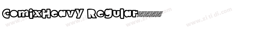 ComixHeavy Regular字体转换